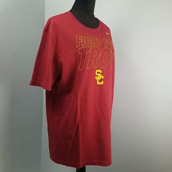 USC Trojans Nike Fight For Troy Short Sleeve Shirt Mens Crimson SC NCAA Big Ten - Picture 7 of 8